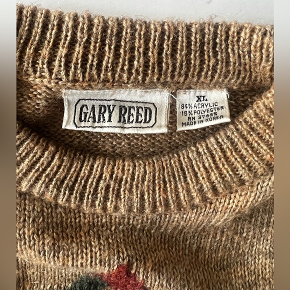 Vintage Gary Reed long sleeve pullover sweater XL - Picture 3 of 8